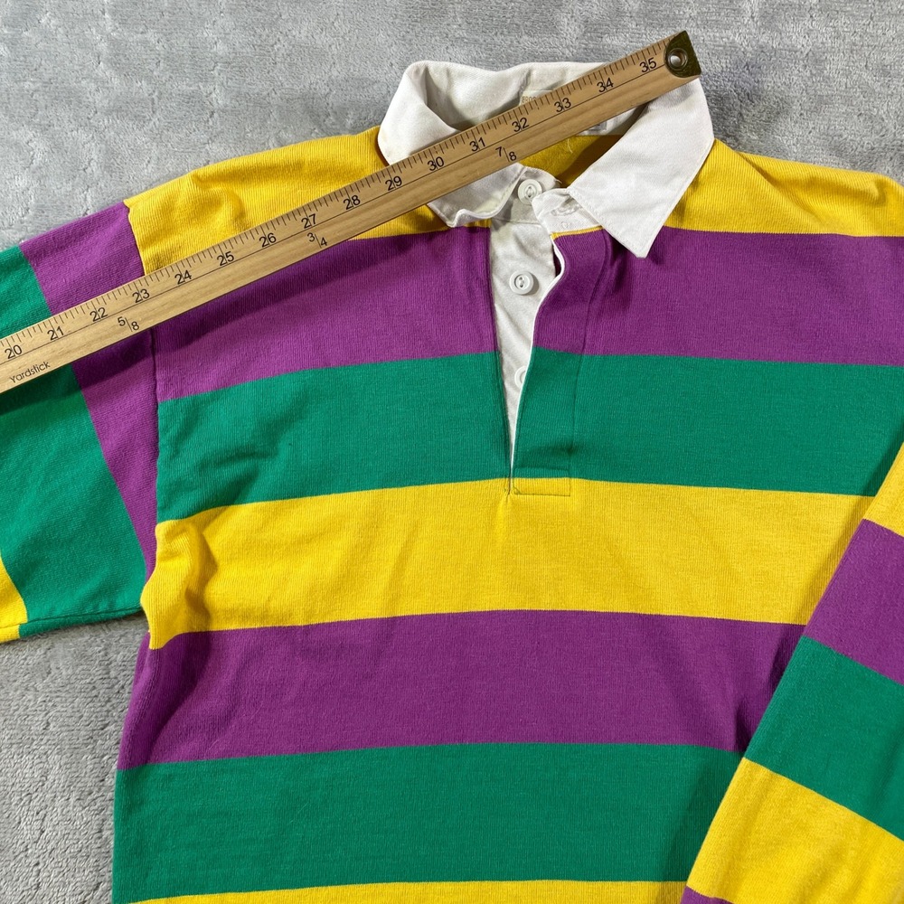 Vintage Brooks Brothers Brooksgate Rugby Shirt Mens Medium Colorful Striped USA - Picture 6 of 10